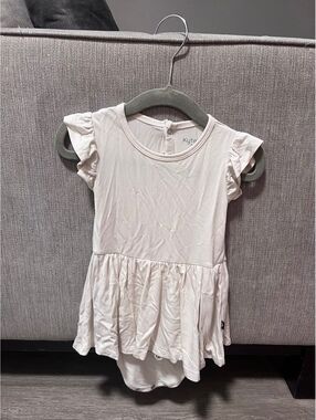 Kyte Baby Ecru twirl dress with bodysuit 12-18 months